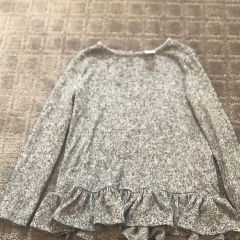 Ruffled marled shirt